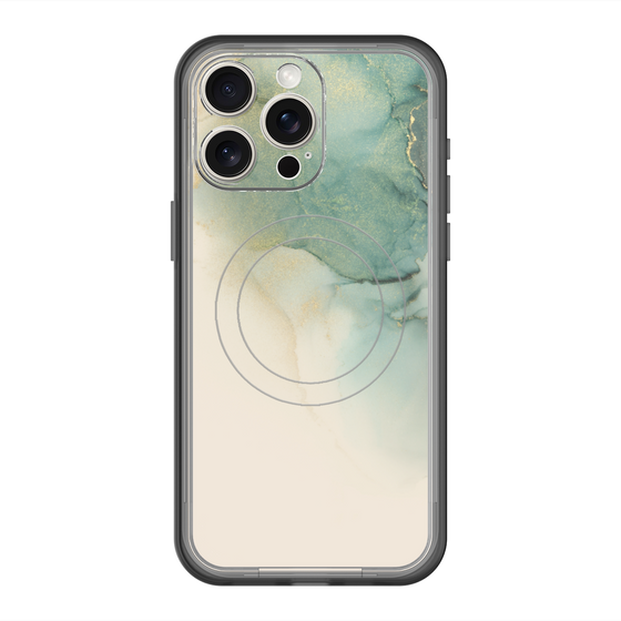 スリムプロテクションプレミアムケース with MagSafe［ Marble Green ］