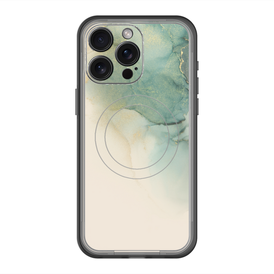 スリムプロテクションプレミアムケース with MagSafe［ Marble Green ］