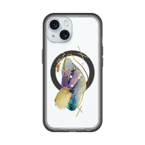 スリムプロテクションプレミアムケース with MagSafe［ Nuance Painting Blue ］