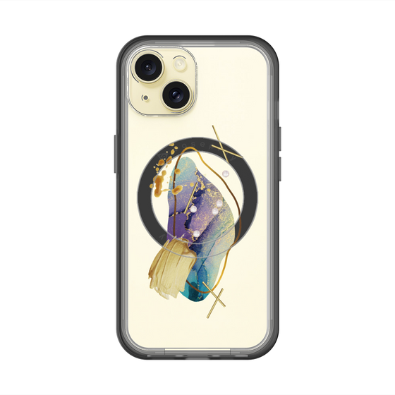 スリムプロテクションプレミアムケース with MagSafe［ Nuance Painting Blue ］
