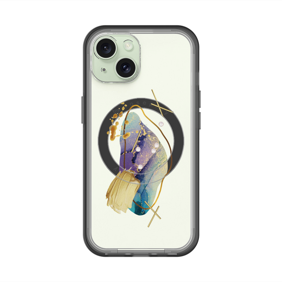 スリムプロテクションプレミアムケース with MagSafe［ Nuance Painting Blue ］