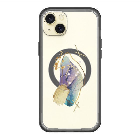 スリムプロテクションプレミアムケース with MagSafe［ Nuance Painting Blue ］