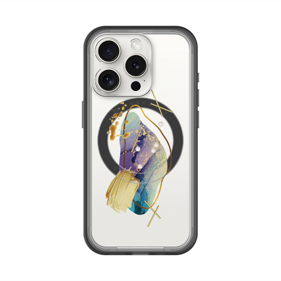 スリムプロテクションプレミアムケース with MagSafe［ Nuance Painting Blue ］