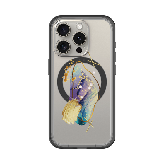 スリムプロテクションプレミアムケース with MagSafe［ Nuance Painting Blue ］