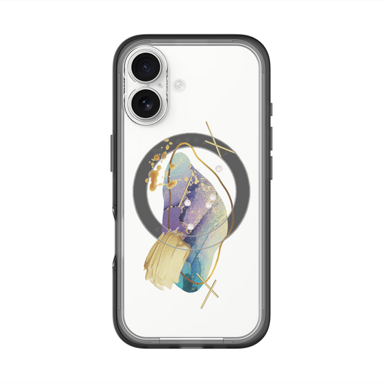 スリムプロテクションプレミアムケース with MagSafe［ Nuance Painting Blue ］