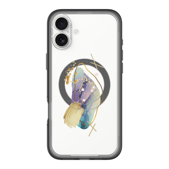 スリムプロテクションプレミアムケース with MagSafe［ Nuance Painting Blue ］