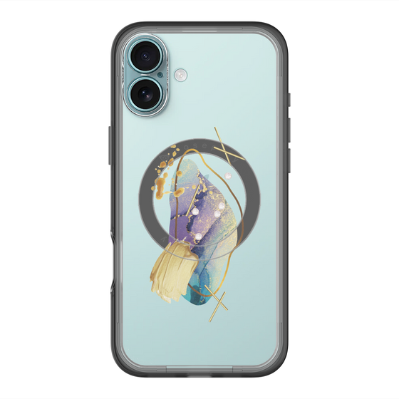 スリムプロテクションプレミアムケース with MagSafe［ Nuance Painting Blue ］