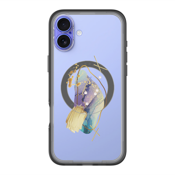 スリムプロテクションプレミアムケース with MagSafe［ Nuance Painting Blue ］