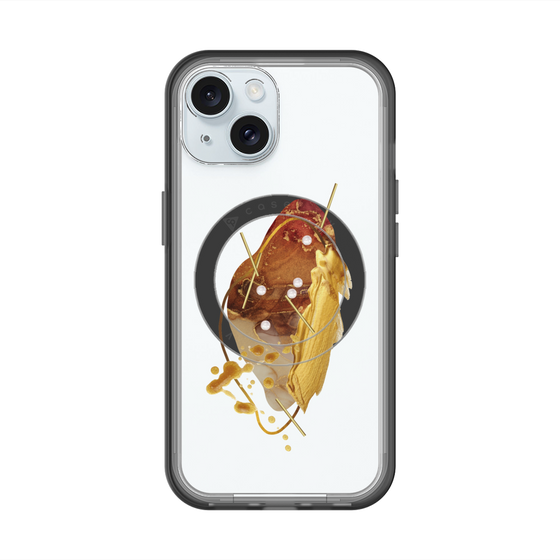 スリムプロテクションプレミアムケース with MagSafe［ Nuance Painting Brown ］