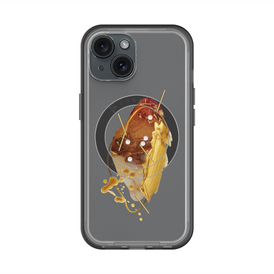 スリムプロテクションプレミアムケース with MagSafe［ Nuance Painting Brown ］