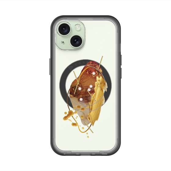 スリムプロテクションプレミアムケース with MagSafe［ Nuance Painting Brown ］
