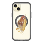 スリムプロテクションプレミアムケース with MagSafe［ Nuance Painting Brown ］