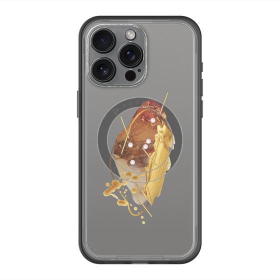 スリムプロテクションプレミアムケース with MagSafe［ Nuance Painting Brown ］