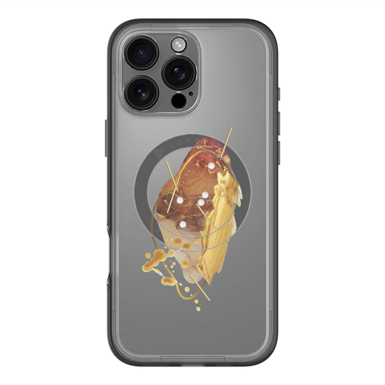 スリムプロテクションプレミアムケース with MagSafe［ Nuance Painting Brown ］