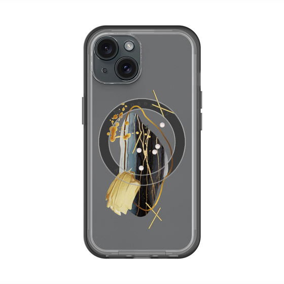 スリムプロテクションプレミアムケース with MagSafe［ Nuance Painting Black ］