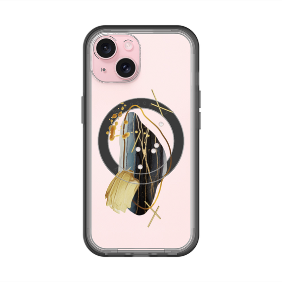 スリムプロテクションプレミアムケース with MagSafe［ Nuance Painting Black ］