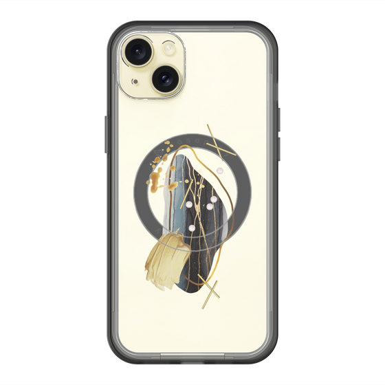 スリムプロテクションプレミアムケース with MagSafe［ Nuance Painting Black ］