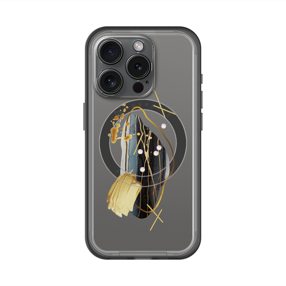 スリムプロテクションプレミアムケース with MagSafe［ Nuance Painting Black ］
