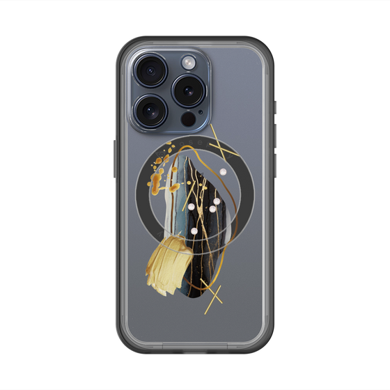 スリムプロテクションプレミアムケース with MagSafe［ Nuance Painting Black ］