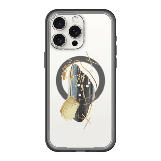 スリムプロテクションプレミアムケース with MagSafe［ Nuance Painting Black ］