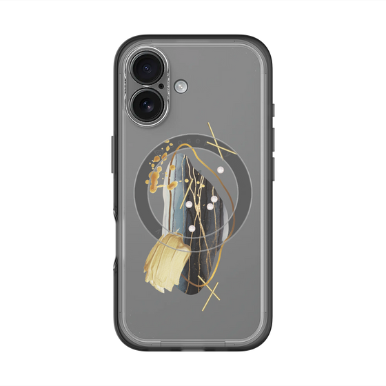 スリムプロテクションプレミアムケース with MagSafe［ Nuance Painting Black ］