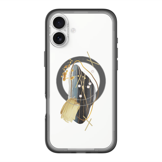 スリムプロテクションプレミアムケース with MagSafe［ Nuance Painting Black ］