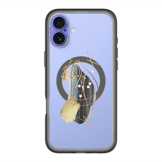 スリムプロテクションプレミアムケース with MagSafe［ Nuance Painting Black ］