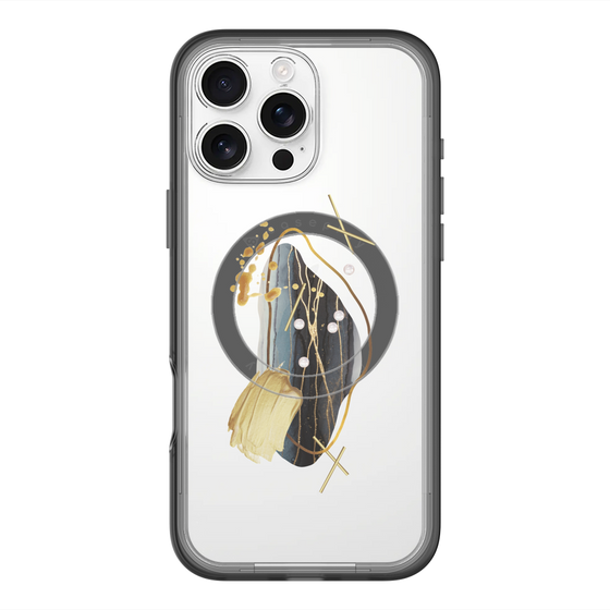 スリムプロテクションプレミアムケース with MagSafe［ Nuance Painting Black ］