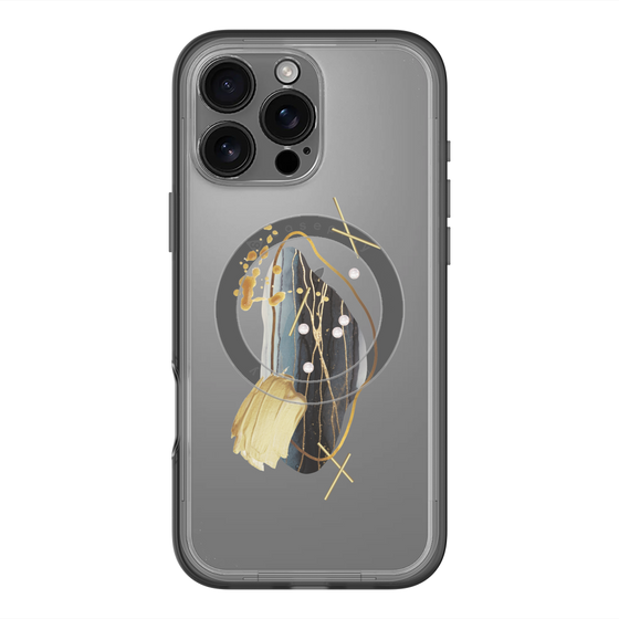 スリムプロテクションプレミアムケース with MagSafe［ Nuance Painting Black ］