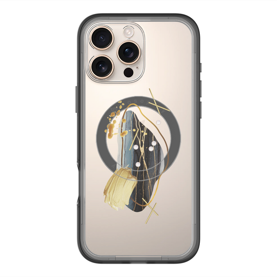 スリムプロテクションプレミアムケース with MagSafe［ Nuance Painting Black ］