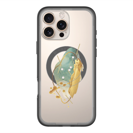 スリムプロテクションプレミアムケース with MagSafe［ Nuance Painting Green ］