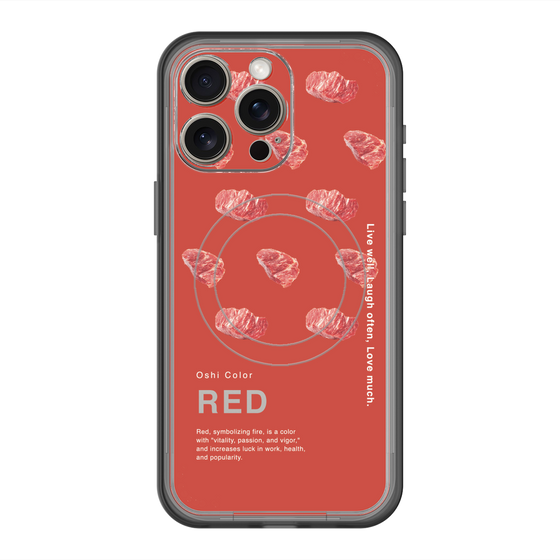 スリムプロテクションプレミアムケース with MagSafe［ RED-Meat ］