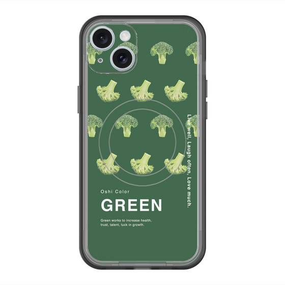 スリムプロテクションプレミアムケース with MagSafe［ GREEN-Broccoli ］