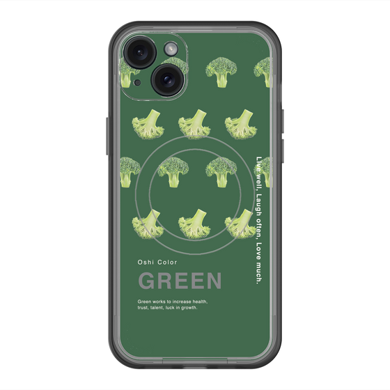 スリムプロテクションプレミアムケース with MagSafe［ GREEN-Broccoli ］