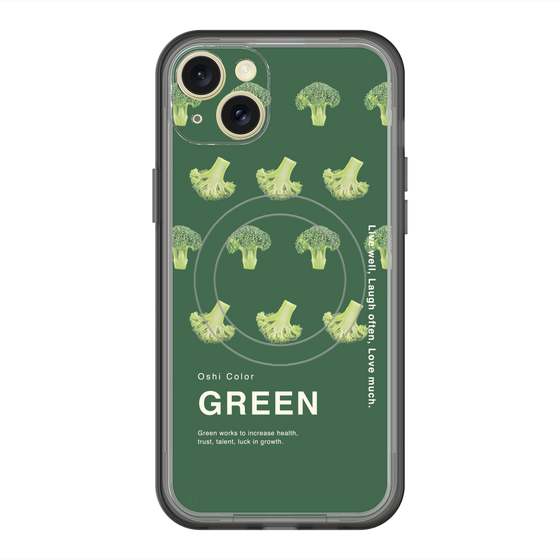 スリムプロテクションプレミアムケース with MagSafe［ GREEN-Broccoli ］