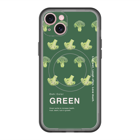 スリムプロテクションプレミアムケース with MagSafe［ GREEN-Broccoli ］