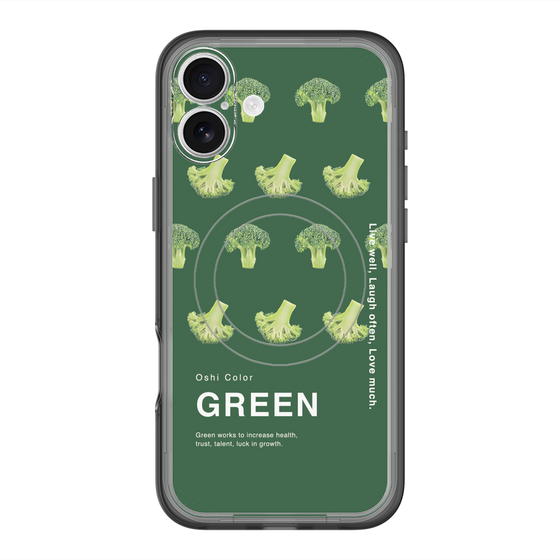 スリムプロテクションプレミアムケース with MagSafe［ GREEN-Broccoli ］