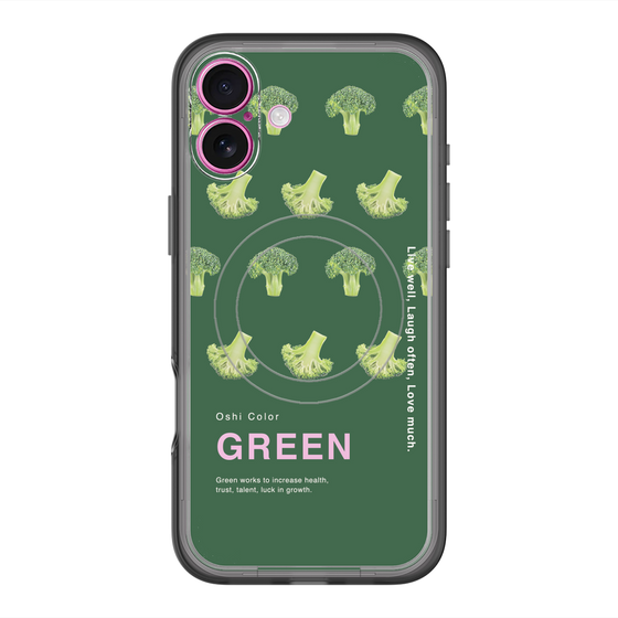 スリムプロテクションプレミアムケース with MagSafe［ GREEN-Broccoli ］