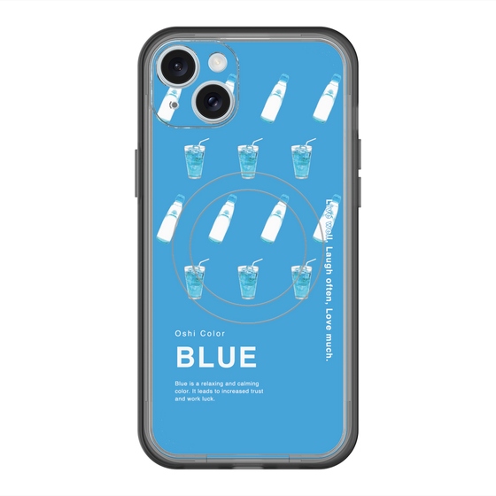 スリムプロテクションプレミアムケース with MagSafe［ BLUE-Ramune soda ］