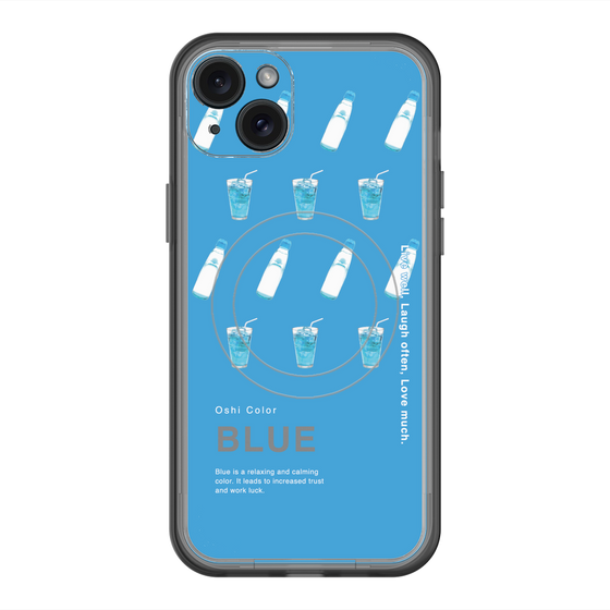 スリムプロテクションプレミアムケース with MagSafe［ BLUE-Ramune soda ］
