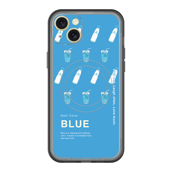 スリムプロテクションプレミアムケース with MagSafe［ BLUE-Ramune soda ］