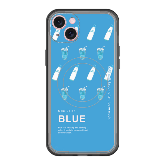スリムプロテクションプレミアムケース with MagSafe［ BLUE-Ramune soda ］