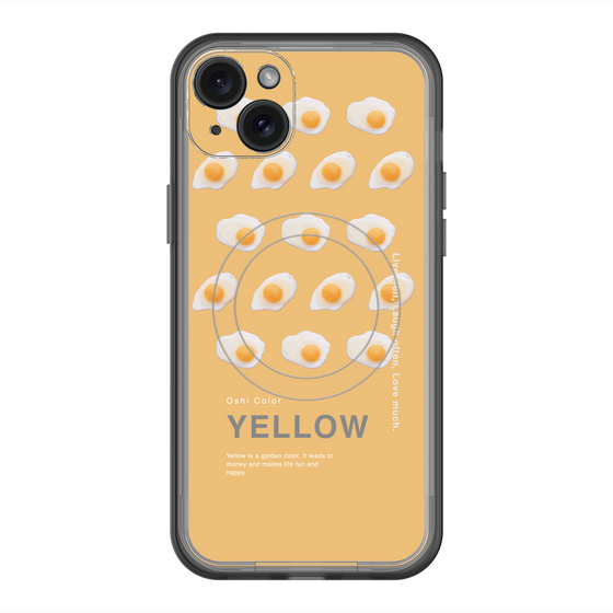 スリムプロテクションプレミアムケース with MagSafe［ YELLOW-Egg ］