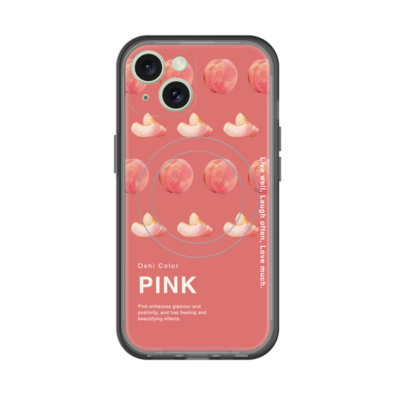 スリムプロテクションプレミアムケース with MagSafe［ PINK-Peach ］