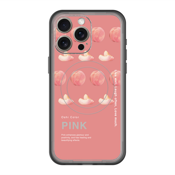 スリムプロテクションプレミアムケース with MagSafe［ PINK-Peach ］