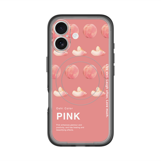 スリムプロテクションプレミアムケース with MagSafe［ PINK-Peach ］