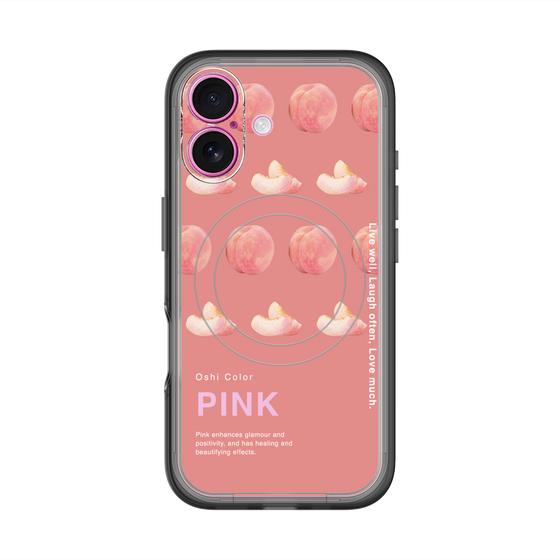 スリムプロテクションプレミアムケース with MagSafe［ PINK-Peach ］