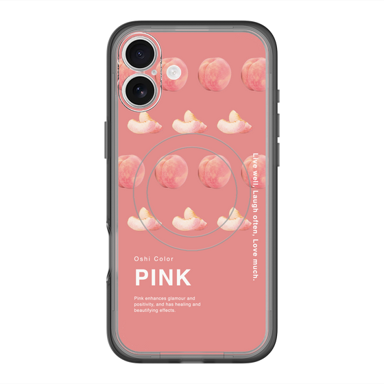 スリムプロテクションプレミアムケース with MagSafe［ PINK-Peach ］