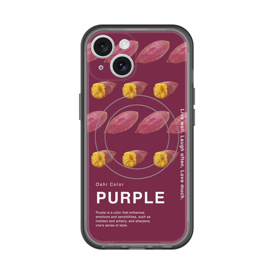 スリムプロテクションプレミアムケース with MagSafe［ PURPLE-Sweet potato ］