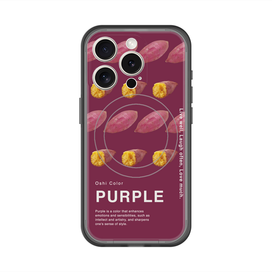スリムプロテクションプレミアムケース with MagSafe［ PURPLE-Sweet potato ］